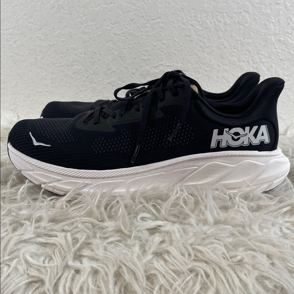 HOKA Men's Arahi 7 Stability Shoe Black & White Size 11.5D NEW - Picture 5 of 15